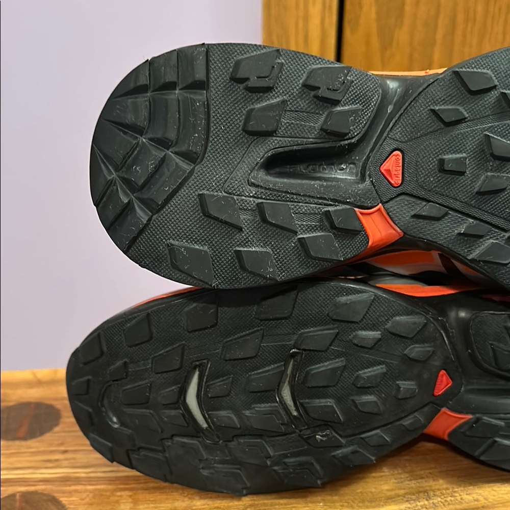 Salomon XT-Wings 2 Black Silver Vibrant Orange Men's Shoes size 9.5. - Picture 15 of 16